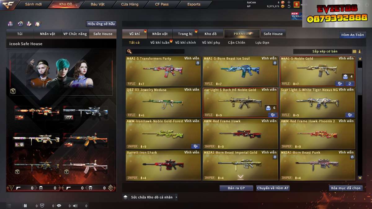 shop acc cf uy tin gia re